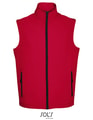 Heren Softshell Bodywarmer Sols Race Pepper Red